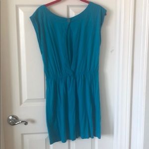 Soft teal cotton dress